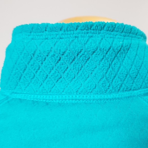 Adidas half zipped running sweater, size Small, turqoise - Picture 6 of 8